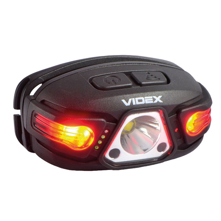 Latarka Czołowa Akumulatorowa LED 5W 330lm 5 Trybów Pracy USB-C Wodoszczelna IP67 Videx