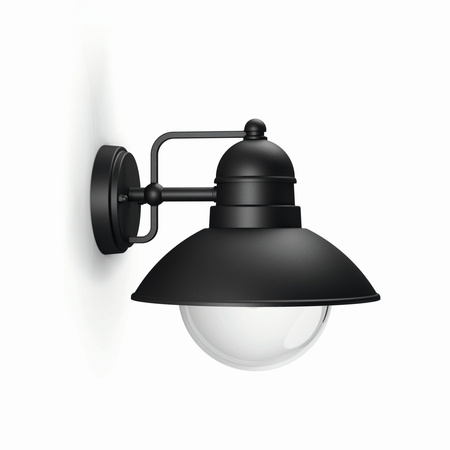 Kinkiet Ogrodowy Lampa Elewacyjna Zewnętrzna LATARNIA E27 IP44 Czarna Hoverfly Philips