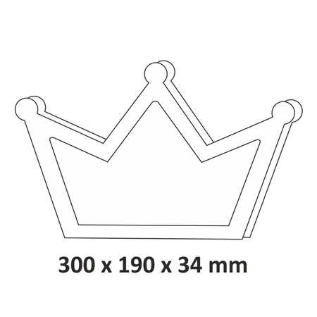 Lampka drewniana nocna dekoracyjna KORONA LED ciepła różowa GOLDLUX (Polux) lampka dla dzieci