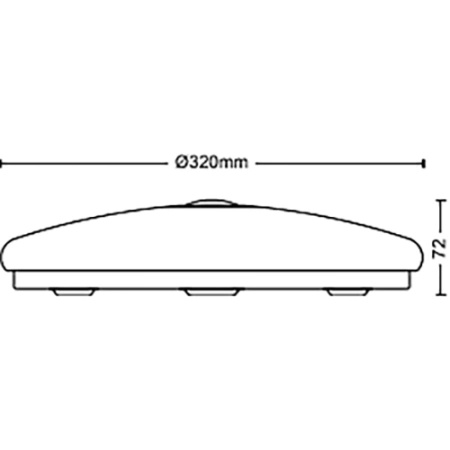 Lampa Sufitowa Plafon LED 16W 1900lm 4000K Biała z Czujnikiem Ruchu Mauve Philips