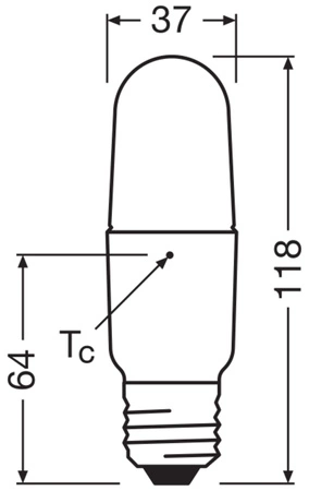 Żarówka LED B37 E27 Kapsułka 8.5W = 60W 806lm 2700K Ciepła 240° STAR CLASSIC Osram