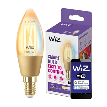 Żarówka LED E14 C35 4,9W = 25W Filament Bursztynowa SMART WiFi WiZ