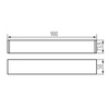 Oprawa Liniowa Lampa Sufitowa LED 24W 2880lm 4000K Neutralna 100° Natynkowa Czarna KXL Kanlux