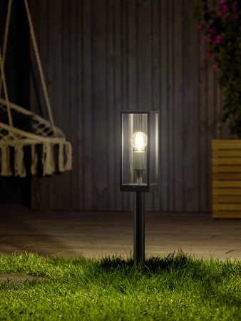 Lampa Ogrodowa Słupek Zewnętrzny Stojący E27 Szary IP44 Endura Osram