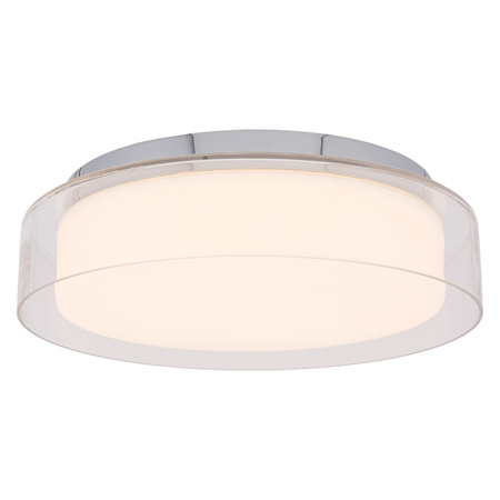 Plafon Lampa Sufitowa Oprawa Natynkowa LED 17W 1000lm 4000K Neutralna Chrom Wodoodporna IP44 PAN LED M 8174 Nowodvorski
