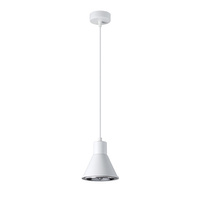 Lampa Sufitowa Oprawa Natynkowa SPOT TUBA ES111 Wisząca Zwis Geometryczna Biała Nowoczesna Tazila Sollux