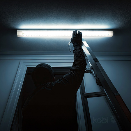 Lampa LED Oprawa Liniowa G13 120cm Szara Zebra Kobi