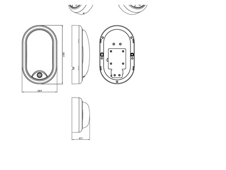 Lampa Zewnętrzna Kanałowa LED 15W 1400lm 4000K IP54 z Czujnikiem Ruchu i Zmierzchu Biała ProjectLine Philips