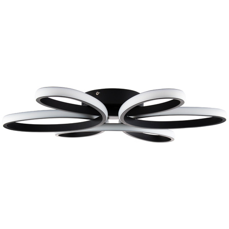 Lampa Sufitowa Żyrandol LED GALAXIS VIRGO 72W czarny + Pilot