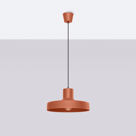Lampa Wisząca Sufitowa E27 Ochra czerwona BILO Crimson SL.1706 Sollux