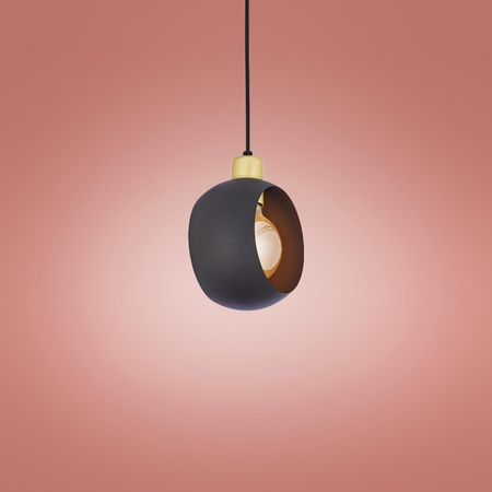 Lampa Sufitowa Wisząca CYKLOP Zwis Czarna Patyna Nowoczesna E27 2751 TK Lighting