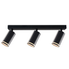 Lampa Listwa Oprawa Sufitowo-Ścienna LED PARIS 3 x GU10 Czarny GOLDLUX (Polux)