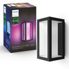 Kinkiet Ogrodowy LED Lampa Zewnętrzna Elewacyjna 15.8W 1180lm IP44 White and Color Ambiance RGB + TW Czarna Inteligentna SMART Zigbee Bluetooth Impress Philips HUE