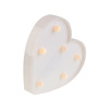 Lampka nocna Serce dekoracyjne na baterie 2x AA 1,5V 6x LED MILAGRO EKD3720