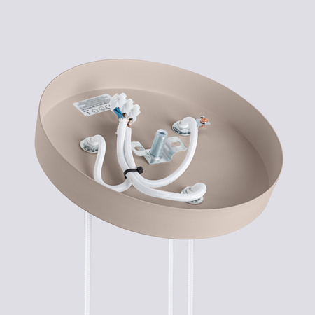 Lampa Wisząca Sufitowa 3x GU10 Aluminiowa Taupe Karbon Deep Space SL.1775 Sollux