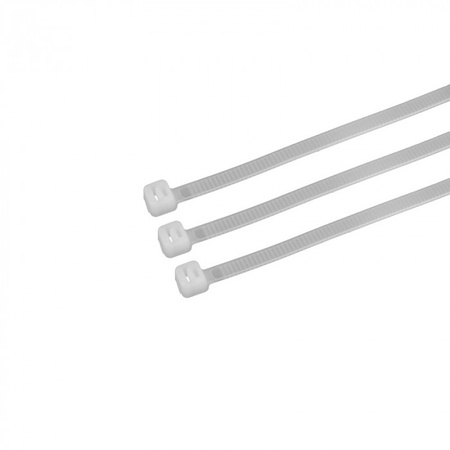 Opaski Zaciskowe Kablowe 3.6x300 mm Białe TRYTYTKI TRYTKI ZIPERKI PREMIUM OKP-36300W .MORE 100 szt.