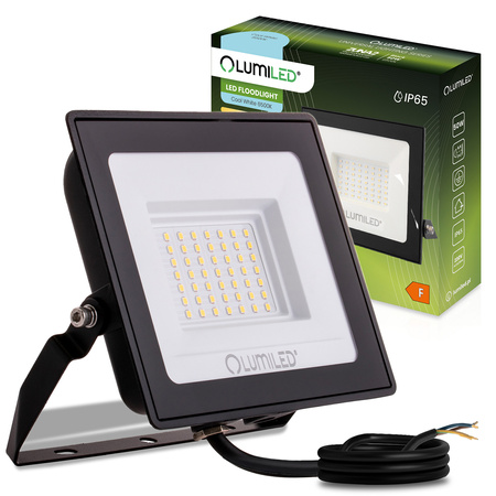 Naświetlacz LED ZUNA2 50W 4500lm 6500K IP65 Czarny LUMILED