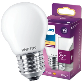 Żarówka LED E27 P45 2,2W = 25W 250lm 2700K Ciepła Filament PHILIPS