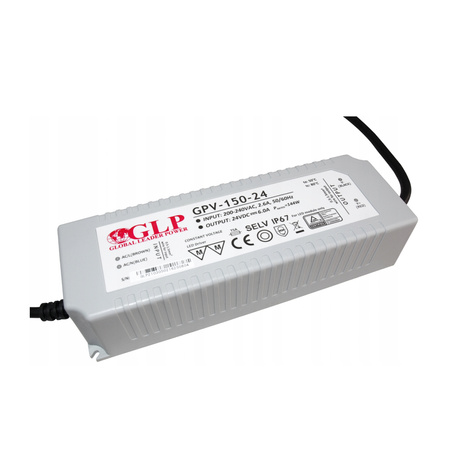 Zasilacz LED NAPIĘCIOWY 24V 150W 6,25A GPV-150-24 GLP HERMETYCZNY