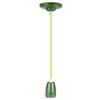 Lampa Wisząca Oprawa E27 Porcelanowy klosz zielony z kablem VT-7998 V-TAC