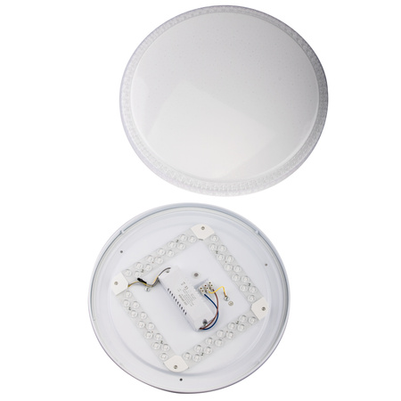 Plafon LED Lampa Sufitowa Natynkowa AGA2 48W IP44 CCT Biały Okrągły 40cm + PILOT LUMILED