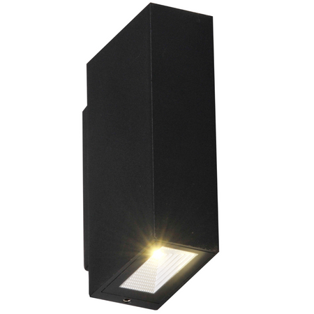 Kinkiet Elewacyjny LED Czarny Góra/Dół 2x2,5W 4000K Neutralna ORLEAN GOLDLUX (Polux)