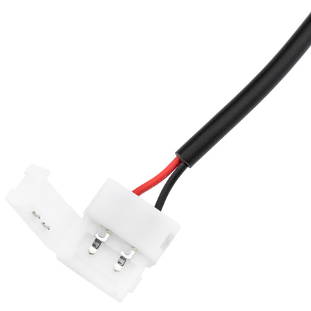 Złączka taśmy LED 2PIN DC 2.1 zatrzask gniazdo z przewodem 10mm