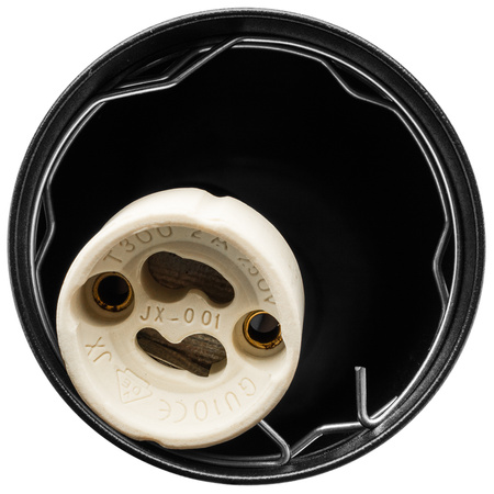 Lampa Wisząca Sufitowa Zwis 29cm Reflektor GU10 LED SOPLO Czarny LUMILED