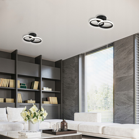 Lampa Sufitowa Żyrandol LED 13W NEBULA LYRA Czarny