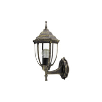 Lampa Ogrodowa Zewnętrzna Kinkiet Elewacyjny LED E27 IP43 Złoty Klasyczny Nizza Rabalux