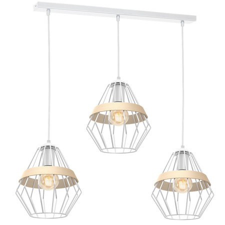 Lampa Wisząca Sufitowa CLIFF Biała 3xE27 Milagro