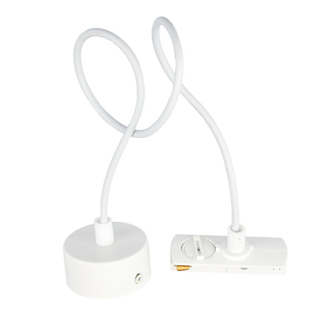 Adapter Zasilający do Szynoprzewodów Baza Montażowa 1F Biała LUMILED