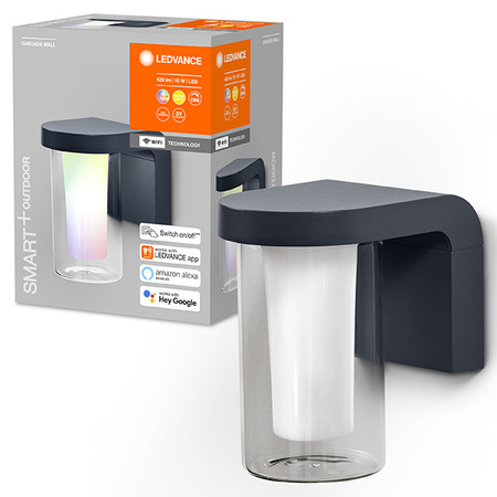 Kinkiet elewacyjny LED INTELIGENTNY 10W 420 lm ciepła barwa światła + RGB SMART+ WiFi CASCADE LEDVANCE