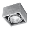 Lampa Sufitowa Oprawa Natynkowa GU10 Kwadratowa Szara Industrialna Quatro Sollux