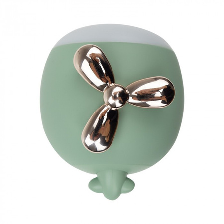 Lampka Nocna Dziecięca LED 2.5W 1800-3000K Ciepła Akumulatorowa 1200mAh Zielona HELIKOPTER MARY'S