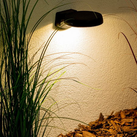 Kinkiet Ogrodowy Elewacyjny LED Lampa Solarna Oprawa z Czujnikiem Ruchu i Zmierzchu 4000K IP65