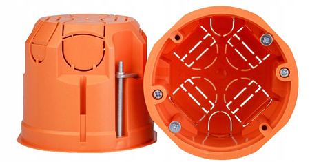 Puszka Instalacyjna Elektryczna Głęboka do Płyt Gipsowych PK60 z Wkrętami PAWBOL