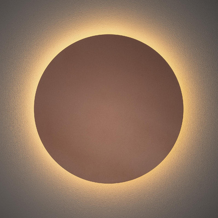 Kinkiet Ścienny Lampa Natynkowa LED 13W 160lm 3000K Ciepła Miedziana Nowoczesna RING LED L 10348 Nowodvorski