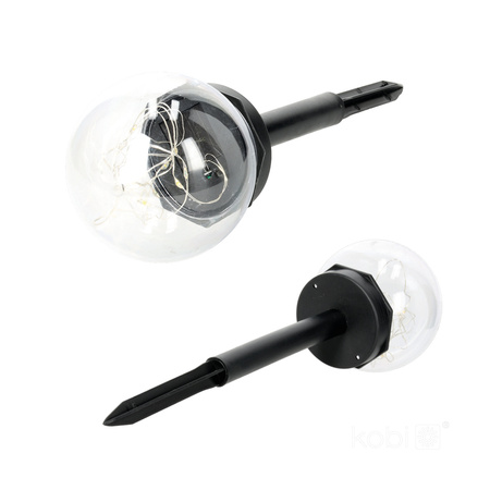 Lampa Solarna Ogrodowa Słupek Zewnętrzny Stojący LED 3000K Ciepła IP44 Biały Gleam Kobi