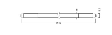 Świetlówka LED G5 T5 26W 3600lm 3000K Ciepła 190° 115cm Ledvance