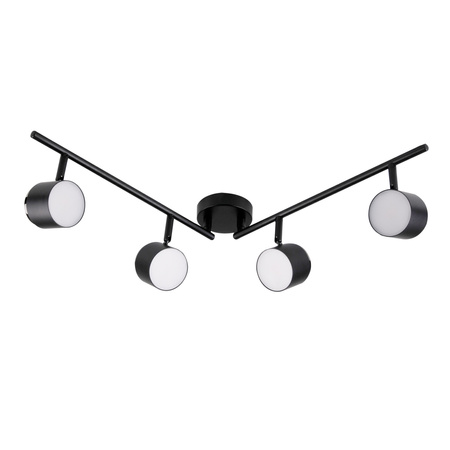 Lampa Listwa LED Oprawa Sufitowo-Ścienna 16,8W KUBIK 4 Czarny 3000K GOLDLUX (Polux)