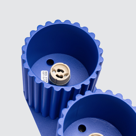 Oprawa Natynkowa 2x GU10 Aluminiowa Niebieska Ultramaryna Aura Deep Space SL.1810 Sollux