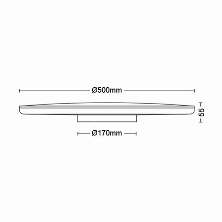 Lampa Sufitowa Plafon LED 36W 3600lm 2700K SceneSwitch Biała Ozziet Philips