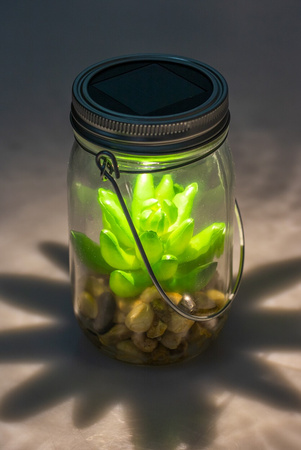 Lampa Ogrodowa LED Solarna Wisząca Słoik Do Ogrodu 13,5 cm VO1925 VOLTENO