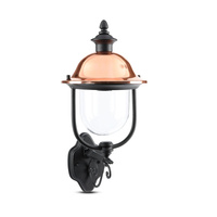Lampa Ogrodowa Elewacyjna Kinkiet E27 Przezroczysty klosz Czarny mat VT-853 V-TAC