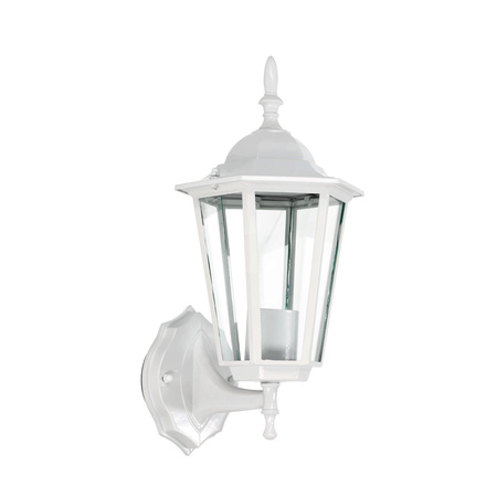 Lampa Ogrodowa Kinkiet Elewacyjny Zewnętrzny E27 IP54 Biała LO4101 Kobi