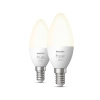 2x Żarówka LED E14 Świeczka B39 5.5W = 40W 470lm 2700K Biała Ciepła SMART Inteligentna Bluetooth ZigBee White Philips HUE