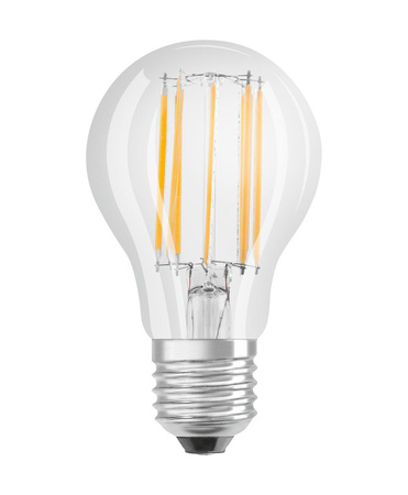 Żarówka LED E27 A60 11W = 100W 1521lm 2700K Ciepła 300° CRI90 Filament Ściemnialna LEDVANCE Superior
