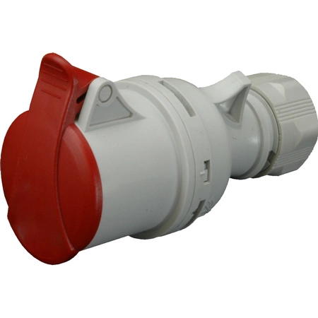 Gniazdo Przenośne Siłowe 32A 400V 5P IP44 Hermetyczne z Klapką i Uchwytem