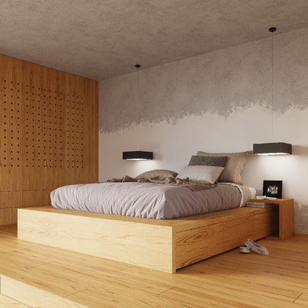 Lampa Sufitowa Oprawa Natynkowa 4x E27 Plafon Kwadratowa Czarna Minimalistyczna Horus Sollux